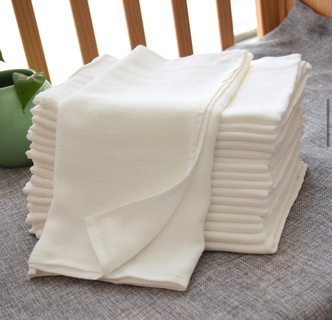 momhomecare Bamboo Fiber Washable Gauze (1 Pack / 10) 春夏竹纤维婴儿宝宝尿布·全澳包邮